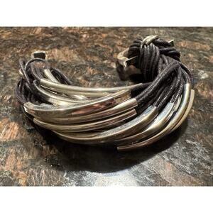 Armani Exchange Multi Strand Black Bracelet